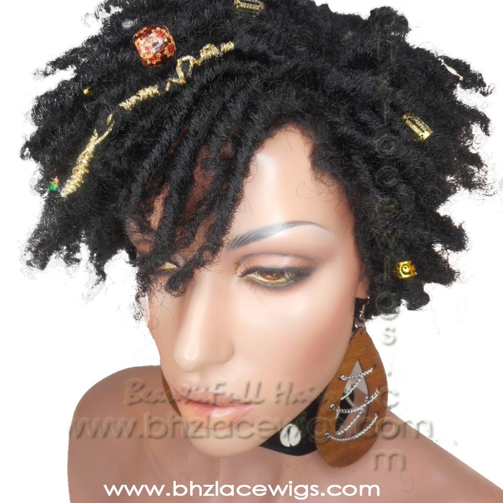 Zafira Full cap TWIST OUT wig faux locs dreadlocks - Picture 8 of 8